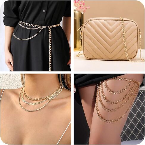 Beadthoven 32.8ft Aluminium Curb Chain Roll 6mm Wide Gold Plated Aluminum Jewelry Chains DIY Necklace Chain Metal Craft Chain Twisted Oval Link Chains with Spool for Jewelry Making Findings in Kuwait