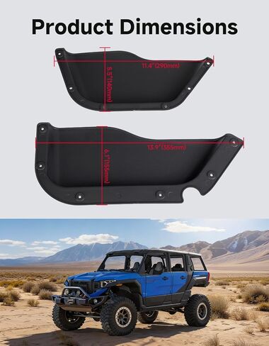 جيوب داخلية للباب من KEMIMOTO متوافقة مع Polaris Xpedition XP 5/ADV 5 Northstar 2024+، حامل أكواب صندوق تخزين للباب الأمامي والخلفي متوافق مع ملحقات Xpedition XP5/ADV5 2024+ (4 قطع) in Kuwait
