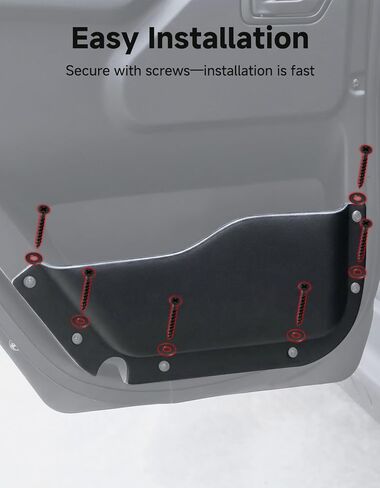 جيوب داخلية للباب من KEMIMOTO متوافقة مع Polaris Xpedition XP 5/ADV 5 Northstar 2024+، حامل أكواب صندوق تخزين للباب الأمامي والخلفي متوافق مع ملحقات Xpedition XP5/ADV5 2024+ (4 قطع) in Kuwait