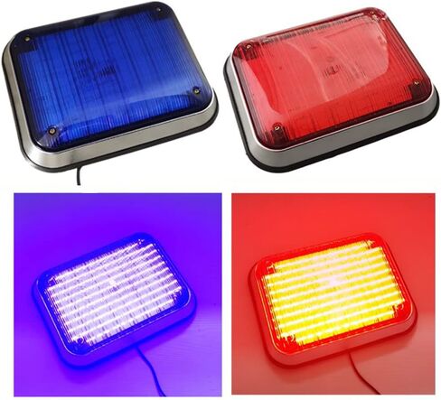 12V Red Blue Amber White Police Flashing Light Stroboscopes Ambulance Car Flash Lights Fire Engines LED Strobe Lamps,Red in Saudi Arabia