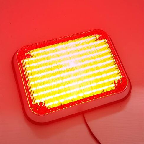 12V Red Blue Amber White Police Flashing Light Stroboscopes Ambulance Car Flash Lights Fire Engines LED Strobe Lamps,Red in Saudi Arabia