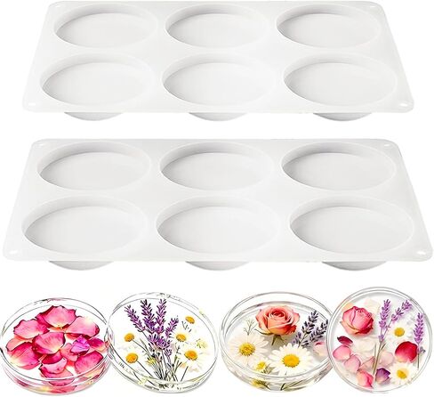 12-Cavity Deep Resin Coaster Molds Silicone,4 Inches Coaster Silicone Molds for Resin, Round Coaster Molds for Epoxy Resi n, for Flower Bouquet Preservation, Cups Mats, DIY Craft Gifts in Kuwait