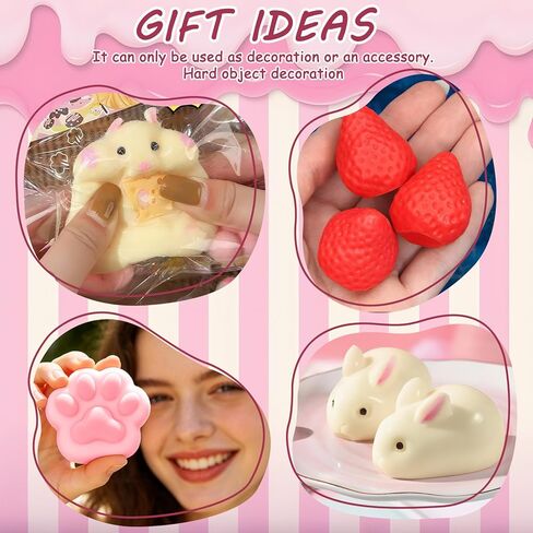 DTESL DIY Taba Squishy Making Kit 18OZ 1:1 AB Liquid Silicone with 6 Molds Cheese Hamster/Sitting Hamster/Mold Cat Claw/Rabbit/Cat/Strawberry Color Paste, Flocking Powder,Gifts Party Favors in Saudi Arabia