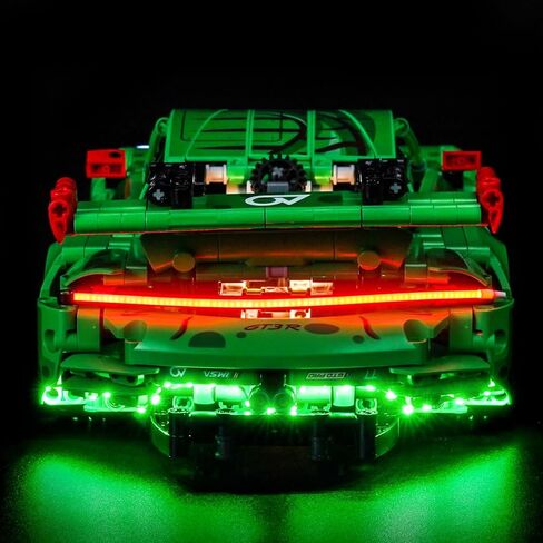إضاءة LED متوافقة مع سيارة السباق Lego 42224 Porsche 911 GT3 R Rexy AO - مصابيح فقط، مجموعة إضاءة متوافقة مع سيارة السباق Lego 42224 Technic، غير متضمنة النموذج in Kuwait