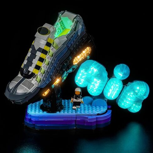 مجموعة مصابيح LED مطورة متوافقة مع مجموعة البناء LEGO x Nike Air Max 95، زخرفة الأضواء متوافقة مع LEGO 43025 (النموذج غير متضمن) in Kuwait