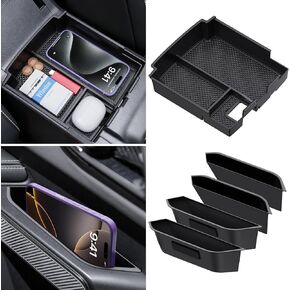YPHUIKI 5PCS Center Console Organizer Handle Storage for Ford Bronco 2025 2026 4-Door Accessories, Phone Holder Front and Rear Door Grab Handle Pocket Storage Box Tray (Not for 2-Door & Bronco Sport) in Saudi Arabia