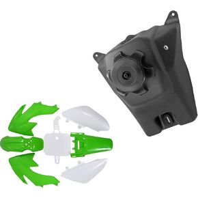 CRF50 XR50 Dirt Pit Bike Plastic Fender Fairing Kit with Fuel Gas Tank for 50cc 70cc 110cc 125cc SSR Taotao DB14 Baja DR49 SDG Pitster Pro Coolster Mini Off-Road Motorcycle (White) in Saudi Arabia