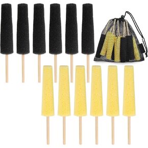 Tosnail 12 Pack Pottery Sponge Stick, Pottery Trimming Foam Tools with Mesh Storage Bag for Clay Shaping in Kuwait
