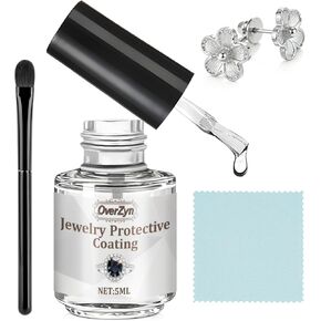 Jewelry Protective Coating, Jewelry Shield, Transparent and Quick-Drying, Enhances The Shine of Jewelry and Protects it from Wear and Oxidation, 5ml*2 in Saudi Arabia