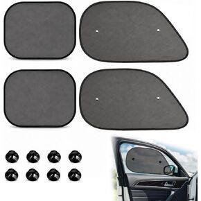 Pack 4 Window Shade for in Car,Car Window Shades,Car Shades for Side Windows,Sun Shade for Car Window,Car Window Shade for Can Block 99.98% of Ultraviolet Rays and are Suitable for Most in Saudi Arabia