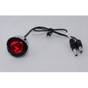 light 1" Round Red 3 Chrome Bezel with Visor 36898 in Kuwait