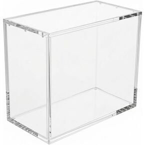 Acrylic Box, 6mm Ultra Thick Protector case with Magnetic lid and Round Edges, Clear dust-Proof Display for TCG Elite Trainer Boxes, Premium Storage Including Cleaning Cloth and Gloves. in Saudi Arabia