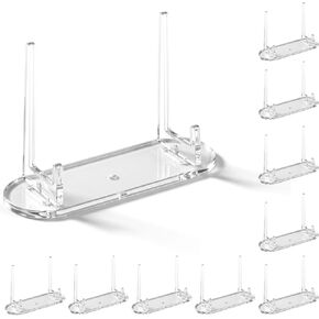 Card Display Stand, 10 Pack Acrylic Trading Card Display Stands, Cards Stands for Challenge Coin Graded Sports Trading PSA Baseball Cards (3.8 Inch Tall) in Saudi Arabia
