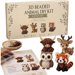 Hamosky 3D Beaded Animal DIY Kit, Handmade 3D Beadwork Art Craft Set, DIY Animals Beadwork Craft Kits,Beginner Friendly Craft Kit with Step-by-Step Instructions for Teenss (Nativity Scene) in Saudi Arabia