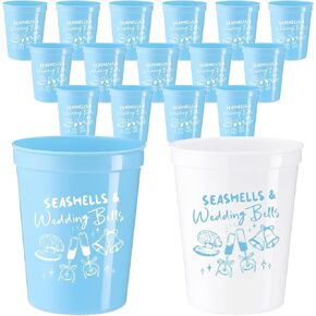 Skyley 16 Pcs Apres Ski Party Decorations Last Toast on the Slopes Bachelorette Cups 16 oz Plastic Stadium Cups Supplies Winter Blue Apres Ski Decor for Bride Bridesmaid Weekend Party Favors in Saudi Arabia