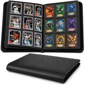 288 Card Trading Card Binder for Trading Cards – 9 Pocket Ringless Double Sided Pages| Large Capacity Side-Loading 3''x4'' Baseball Card Binder, Premium Storage for TCG & Sports Cards, PVC-Free in Kuwait
