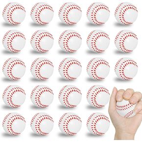 24PCS 2Inch Mini Baseball Stress Balls, Foam Soft Baseball for Party Favors, Squeeze Toys Anxious Relief for Kids Adult, Bulk Fidget Toys Sports Balls for Classroom Prizes Goodie Bag Stuffers in Kuwait