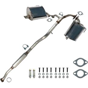 طقم نظام كاتم صوت عادم CatBack متوافق مع Subaru Legacy 2006 2007 2008 2009 2.5L Non Turbo، مشبك مثبت بمسامير على مرنان Y-Pipe وقطع غيار كاتم الصوت الزوجية in Kuwait