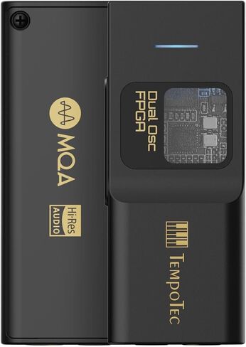 TempoTec Sonata BHD Pro Type C USB dongle DAC، USB C DAC، مضخم سماعة الرأس 4.4 مم و3.5 مم، PCM384 كيلو هرتز، DSD256، MQA8X، Tidal لأجهزة iPhone وAndroid وMacOS&Win (Sonata BHD Pro-Black) in Kuwait