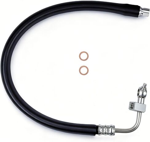 Sorello Power Steering Pressure Hose Line Assembly Compatible with Nissan Altima 2007-2012, 2.5L, Pump To Rack, with O-ring & Bushing & Washer, Replace 49720JA000 in Saudi Arabia