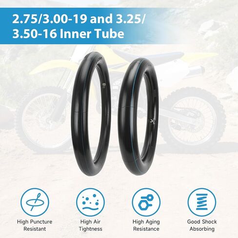 EOPOAYI 70/100-19 و90/100-16 مجموعة الأنبوب الداخلي لإطار الدراجة الترابية لاستبدال CRF150R CRF150F XR100R KLX140L TTR125 KX100 YZ85 Baja DR150 للطرق الوعرة والدراجة الترابية موتوكروس in Kuwait