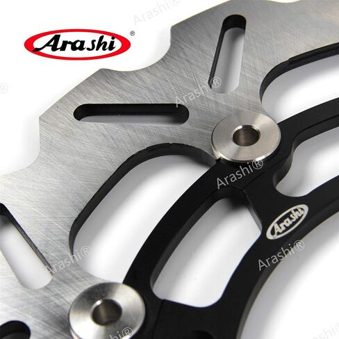 دوارات أقراص الفرامل الأمامية من Arashi لـ Yamaha XT1200Z SUPER TENERE 2010-2021 WORLDCROSSER 2016، XT1200ZE SUPER TENERE 2014-2021، قطع غيار ملحقات الدراجات النارية باللون الأسود in Kuwait