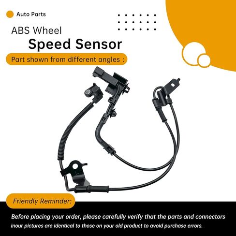 Front Left ABS Wheel Speed Sensor Compatible with Ford Fusion 2006-2012, Lincoln MKZ 2007-2012, Zephyr 2006, Mercury Milan 2006-2011 (2.3L-3.5L L4/V6) – Replaces 6E5Z2C205AA, AE5Z2C205A in Saudi Arabia