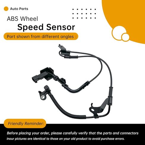 Front Left ABS Wheel Speed Sensor Compatible with Ford Fusion 2006-2012, Lincoln MKZ 2007-2012, Zephyr 2006, Mercury Milan 2006-2011 (2.3L-3.5L L4/V6) – Replaces 6E5Z2C205AA, AE5Z2C205A in Saudi Arabia