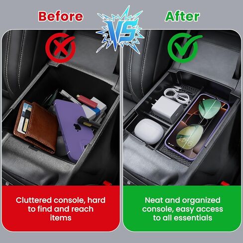 YPHUIKI 5PCS Center Console Organizer Handle Storage for Ford Bronco 2025 2026 4-Door Accessories, Phone Holder Front and Rear Door Grab Handle Pocket Storage Box Tray (Not for 2-Door & Bronco Sport) in Saudi Arabia
