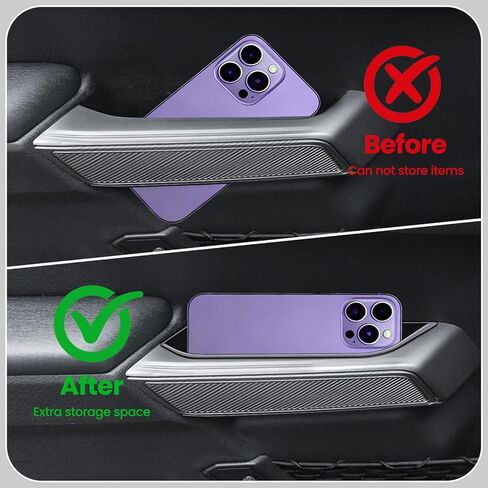 YPHUIKI 5PCS Center Console Organizer Handle Storage for Ford Bronco 2025 2026 4-Door Accessories, Phone Holder Front and Rear Door Grab Handle Pocket Storage Box Tray (Not for 2-Door & Bronco Sport) in Saudi Arabia