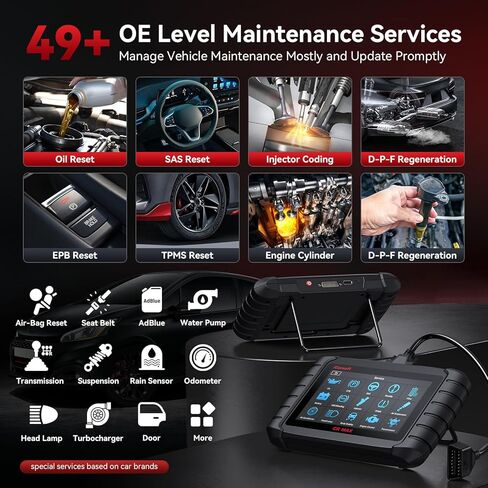 iCarsoft CR MAX 2026 Version Bidirectional Scan Tools Full System Diagnosis 49 Services All Active Test OBD2 Scanner Diagnostic Tool Car Code Reader ECU Coding CAN FD Free Update for 10000+ Vehicles in Kuwait