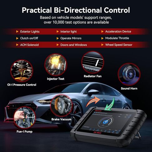 iCarsoft CR MAX 2026 Version Bidirectional Scan Tools Full System Diagnosis 49 Services All Active Test OBD2 Scanner Diagnostic Tool Car Code Reader ECU Coding CAN FD Free Update for 10000+ Vehicles in Kuwait