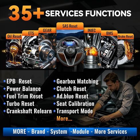 MUCAR 892BT AI Bi-Directional OBD2 Scanner, Full System OBD2 Scanner Diagnostic Tool,35 Services,ECU Coding,FCA Autoauth,CANFD&DOIP,for Car Owners, DIYer, Technicians, Inspectors, Trainees and Others in Saudi Arabia