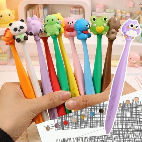 5Pcs Cute Animals Bobblehead Eraser for Pencils Kawaii Erasers Cute School Supplies Fun Cartoon Erasers Back to School Supplies Birthday Classroom Gifts in Kuwait
