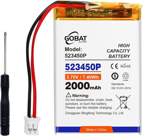 BR50 Battery, 1200mAh High Capacity Battery for Motorola RAZR V3, V3i, V3c, V3m, U6 PEBL, Prolife 300 500 – 710mAh Li-ion High Capacity Battery with Safety IC – Compatible with BR50 in Saudi Arabia
