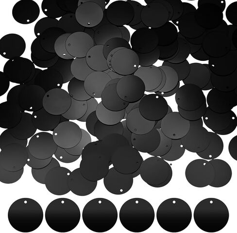 M METERXITY 450-Pack Flat Round Sequins for Crafts, 50g 20mm Loose Sequins Paillettes for Wedding/Sewing/DIY Craft, PVC Spangles with 1 Side Hole [Champagne] in Kuwait