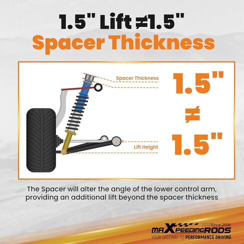maXpeedingrods 1.5" Lift Leveling Kit for Honda CRV 2007-2016, Front & Rear Lift Spacer w/Adjustable Camber Arm in Kuwait