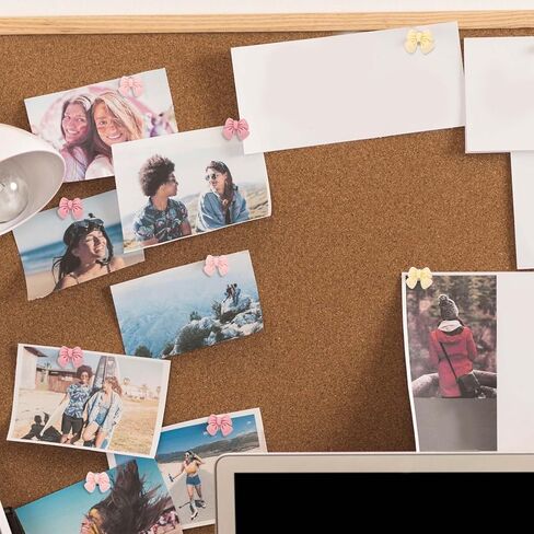 50 قطعة من دبابيس دفع القوس المزخرفة، دبابيس رسم الإبهام اللطيفة، لوحة الفلين، دبابيس الإبهام للمدرسة والمكتب والمنزل ومستلزمات تزيين الحائط in Kuwait
