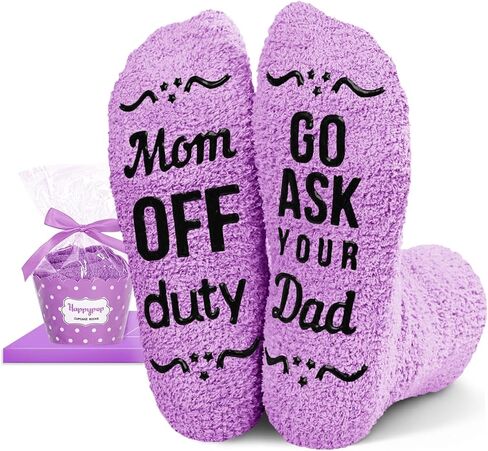 HAPPYPOP Mothers Day Gifts For Mom - Mother Gifts Mama Gifts, Gifts For Mom From Daughters Son, Birthday Gifts For Mom, Funny Mom Socks, Mothers Day Socks in Saudi Arabia