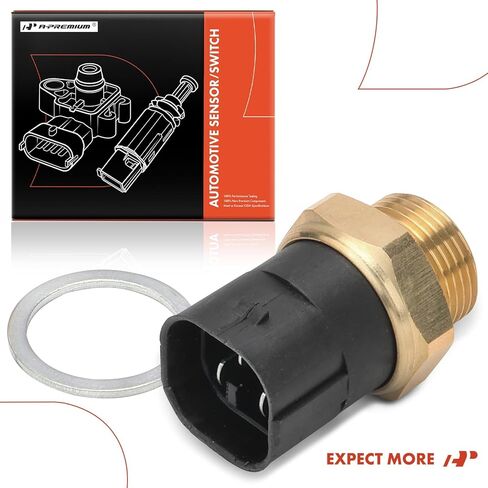 مستشعر درجة حرارة سائل تبريد المحرك A-Premium [3 دبابيس] متوافق مع Volkswagen EuroVan 1994-1997/1999-2003 in Kuwait