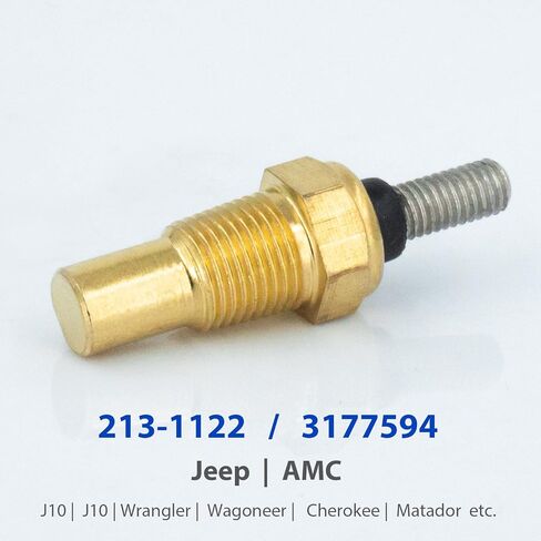مستشعر درجة حرارة سائل تبريد المحرك 3177594، لموديلات مختارة من Jeep AMC مثل Cherokee Wagoneer Matador CJ5 وما إلى ذلك، وحدة إرسال درجة الحرارة TS37T البديلة لملحقات السيارات من KeeRoarin in Kuwait