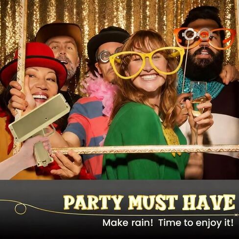 Gold Money Gun, Automatic Cash Shooter Toy Make Rain Money Toy Gun for Parties, Weddings, Birthdays, Club Events Fun Prop Money Gun for Real or Fake Bills, Coupons & Flyers for Party in Saudi Arabia