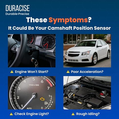 DURACISE Camshaft Position Sensor Compatible with 2010-2015 Chevrolet Cruze, 2016 Cruze Limited, 2013-2020 Trax, 2012-2018 Sonic, 2009-2011 Aveo, Aveo5 & Pontiac G3, 1.6L 1.8L, OEM #55565709, 25195556 in Saudi Arabia