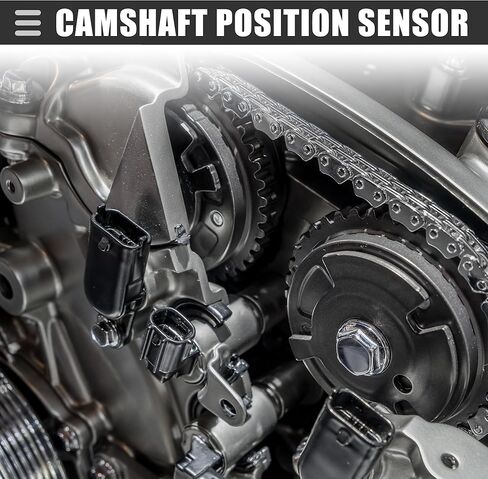 Motoforti CPS Sensor, Engine Camshaft Position Sensor, for Ford Fiesta 2011-2019, ABS, Metal, No.F01R00B003, Black in Kuwait