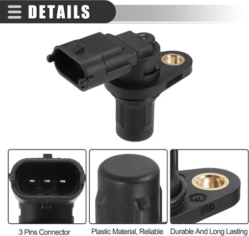 Motoforti CPS Sensor, Engine Camshaft Position Sensor, for Ford Fiesta 2011-2019, ABS, Metal, No.F01R00B003, Black in Kuwait