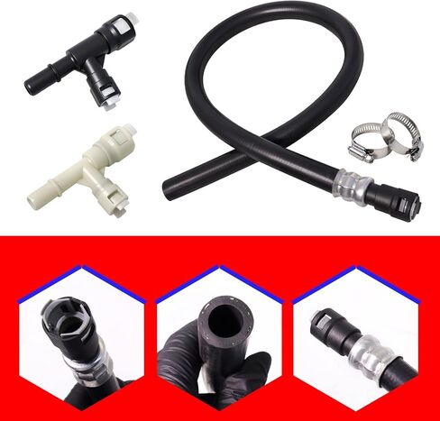 SMMS 22885825 خرطوم مدخل سخان HVAC مع موصل ومشابك مناسب لكاديلاك إسكاليد ESV EXT لسيارة شيفروليه سوبربان 1500 2500 تاهو لسيارة GMC Yukon XL 2007-2014 OE 15854958 626-654 800-414 800-413 in Kuwait