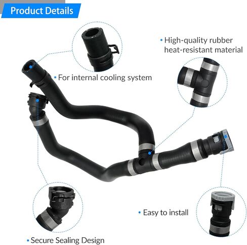 CV6Z18472T HVAC Heater Hose Fit for Ford Escape 2013-2019 Rubber Black Engine Water Heater Hose in Saudi Arabia