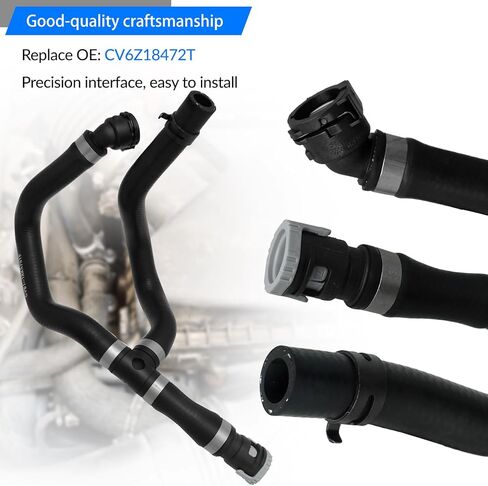 CV6Z18472T HVAC Heater Hose Fit for Ford Escape 2013-2019 Rubber Black Engine Water Heater Hose in Saudi Arabia