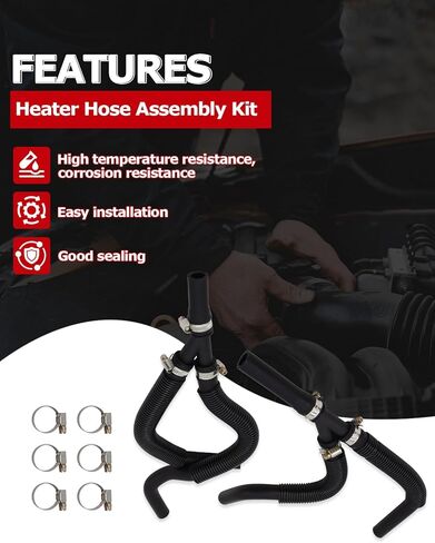 1ST 626-314HP HVAC Engine Heater Hose Assembly Fits for Dodge Grand Caravan 2010 for Chrysler Town & Country 2010, Replaces OE: 4677603AL 626314HP in Saudi Arabia
