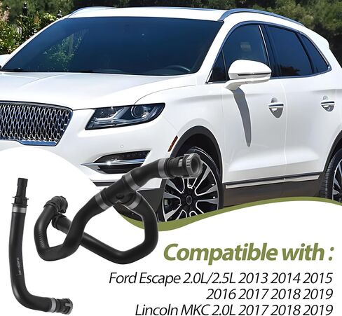 CV6Z-18472-T CV6Z-18472-W HVAC Heater Hose Kit Replacement KH-655 for Ford Escape 2013-2019 Lincoln MKC 2017-2019 Inlet & Outlet Engine Water Heater Hose in Saudi Arabia